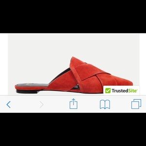 Marc Fisher LTD Sono red suede mules
